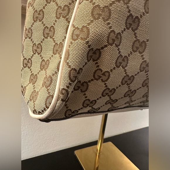 Gucci Beige and Brown Monogram Tote - Picture 6 of 13